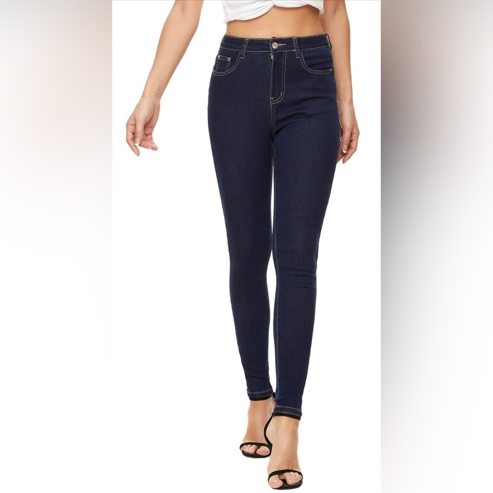 Women's Dark Blue Skinny Jeans